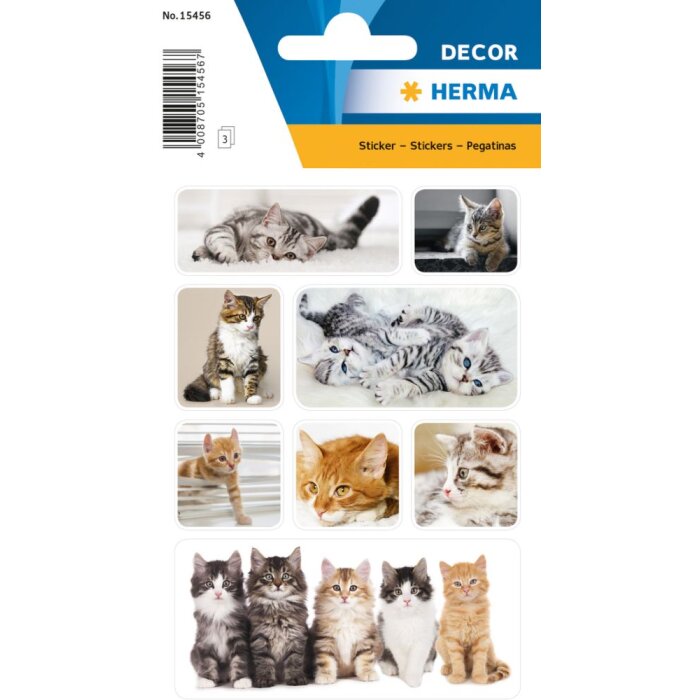 Herma DECOR Pegatinas Gato Niños
