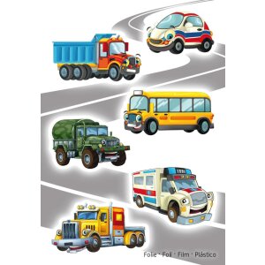Pegatina Herma MAGIC Funny Cars, papel de aluminio