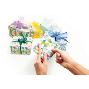 Herma HOME Sticker Sticker de regalo Buena Suerte, gofrado plateado