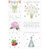 Herma HOME Sticker Sticker de regalo Buena Suerte, gofrado plateado