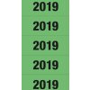 Herma números del año 2019 para carpetas, 60 x 26 mm, verde, adhesivo permanente