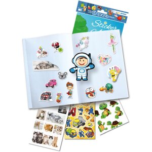 Herma Sticker Scrapbook para niños, A5, "Aventura pirata" (16 páginas, en blanco)