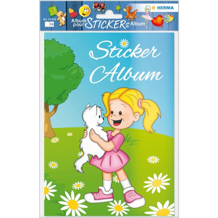 Herma Sticker Scrapbook para niños, A5, "Mejores amigos" (16 páginas, en blanco)
