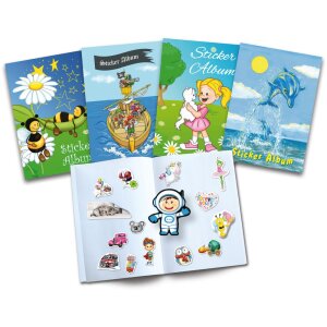 Herma Sticker Scrapbook para niños, A5, "Mejores amigos" (16 páginas, en blanco)
