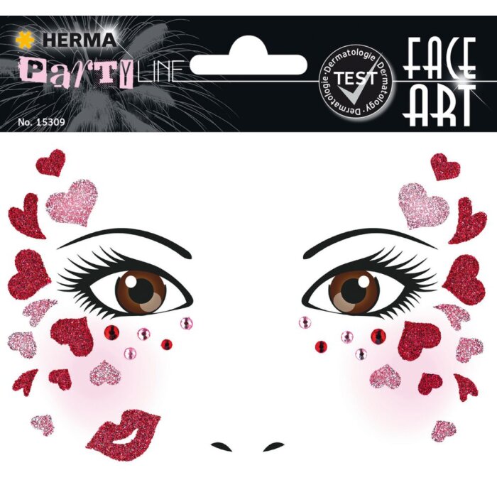 Herma FASHIONLine Pegatina Arte Facial Love