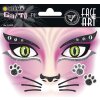 Pegatina Herma FASHIONLine Face Art Gato Rosa