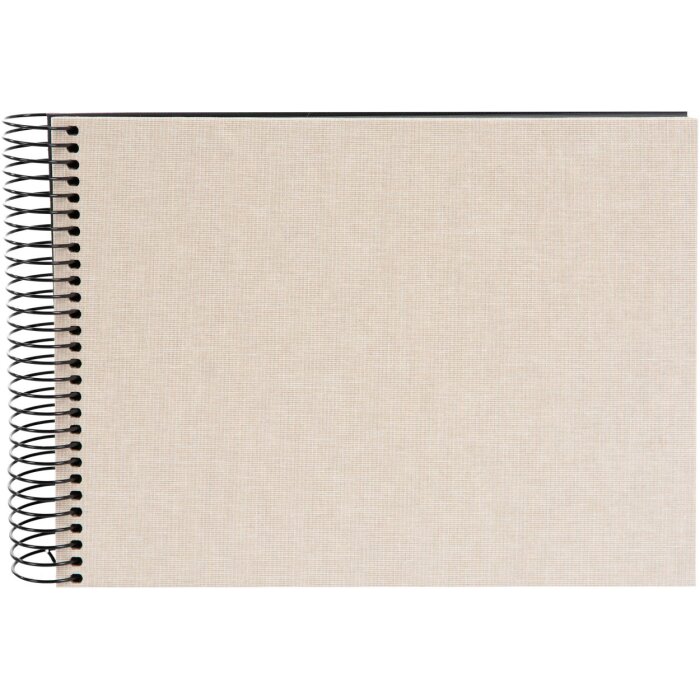Goldbuch Álbum de espiral Summertime beige 24x17 cm 40 páginas negras
