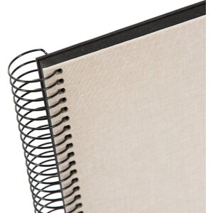 Goldbuch Álbum de espiral Summertime beige 24x17 cm 40 páginas negras