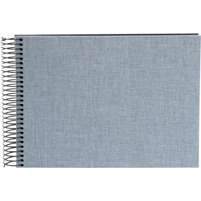 Goldbuch Álbum de espiral Summertime azul-gris 24x17 cm 40 páginas negras