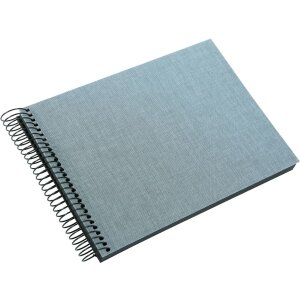 Goldbuch Álbum de espiral Summertime azul-gris 24x17 cm 40 páginas negras