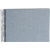 Goldbuch Álbum de espiral Summertime azul-gris 24x17 cm 40 páginas negras