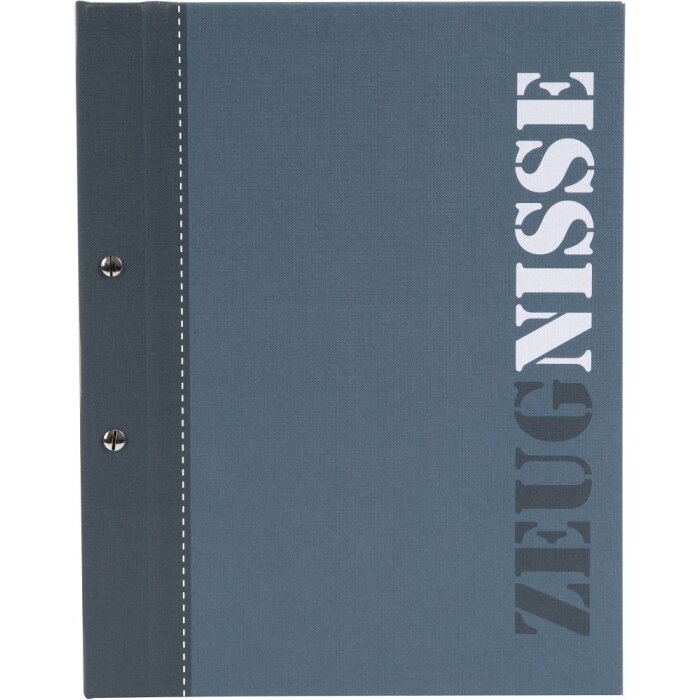 Carpeta de certificados azul A4