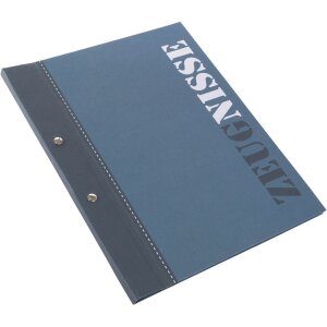 Carpeta de certificados azul A4