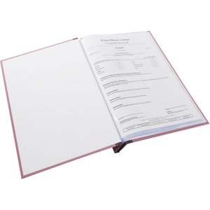Carpeta de calificaciones berenjena A4