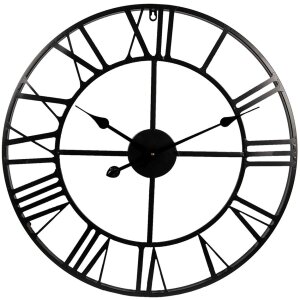 Reloj Ø 60x4 cm - 1xAA negro - 5KL0138