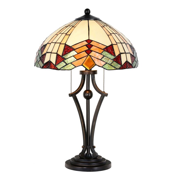 Lámpara de mesa Tiffany Komplet Ø 40 cm multicolor - 5LL-5961