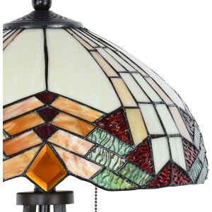 Lámpara de mesa Tiffany Komplet Ø 40 cm multicolor - 5LL-5961