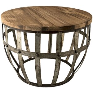 Mesa auxiliar 45x28x45 cm marrón - 64051