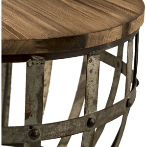 Mesa auxiliar 45x28x45 cm marrón - 64051