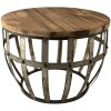 Mesa auxiliar 45x28x45 cm marrón - 64051