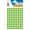 Etiquetas multiuso verde Ø 8 mm papel redondo mate 540 unid.