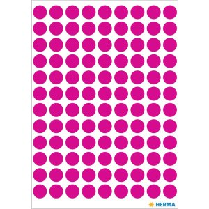VARIO Herma Puntos de marcado rosa 8 mm
