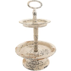 Estantería Ø 22x34 cm crema antiguo - 6Y2730