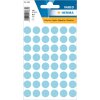 Etiquetas multiuso azul Ø 12 mm papel redondo mate 240 unid.