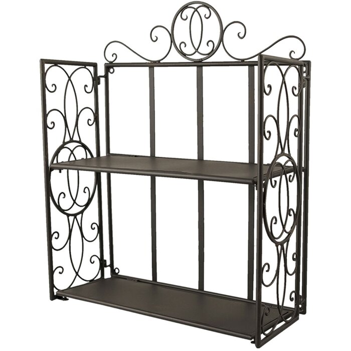 Estante de pared 41x18x53 cm negro - 6Y2799