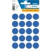Etiquetas multiuso azul Ø 19 mm papel redondo mate 100 unid.