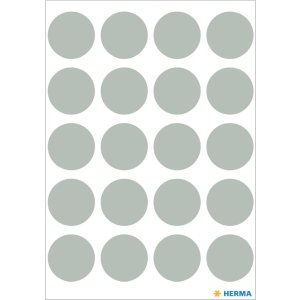 Etiquetas multiuso VARIO forma de punto gris 19 mm