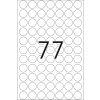 Etiquetas multiuso blancas Ø 13 mm papel redondo mate 2464 unid.
