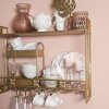 Clayre & Eef TWFBO Tazón Sopa Ø 15 cm Flores de Porcelana Multicolor Redondo
