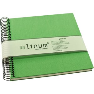 Goldbuch Álbum espiral Linum 22x20 cm 40 páginas color crema