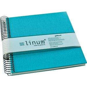 Goldbuch Álbum espiral Linum 22x20 cm 40 páginas color crema