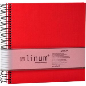 Goldbuch Álbum espiral Linum 22x20 cm 40 páginas color crema