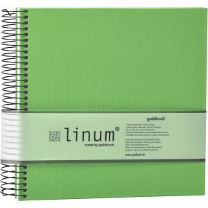 Goldbuch Álbum espiral Linum 22x20 cm 40 páginas color crema