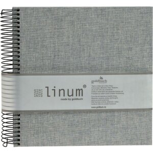 Goldbuch Álbum espiral Linum 22x20 cm 40 páginas color crema