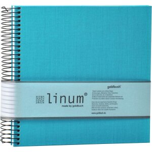 Goldbuch Álbum espiral Linum 22x20 cm 40 páginas color crema