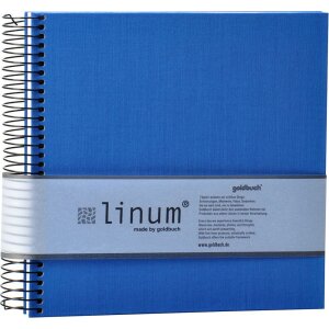 Goldbuch Álbum espiral Linum 22x20 cm 40 páginas color crema
