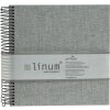 Goldbuch Álbum espiral Linum 22x20 cm 40 páginas color crema