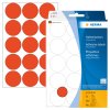 Etiquetas multiuso rojas Ø 32 mm papel redondo mate 480 unid.