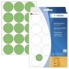 Etiquetas multiuso verde Ø 32 mm papel redondo mate 480 unid.