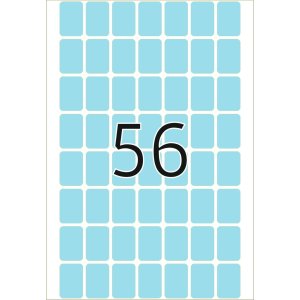 Etiquetas multiuso azul 12x18 mm papel mate 1792 unid.