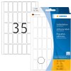 Etiquetas multiuso blancas 12x30 mm papel mate 1120 unid.