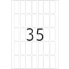 Etiquetas multiuso blancas 12x30 mm papel mate 1120 unid.