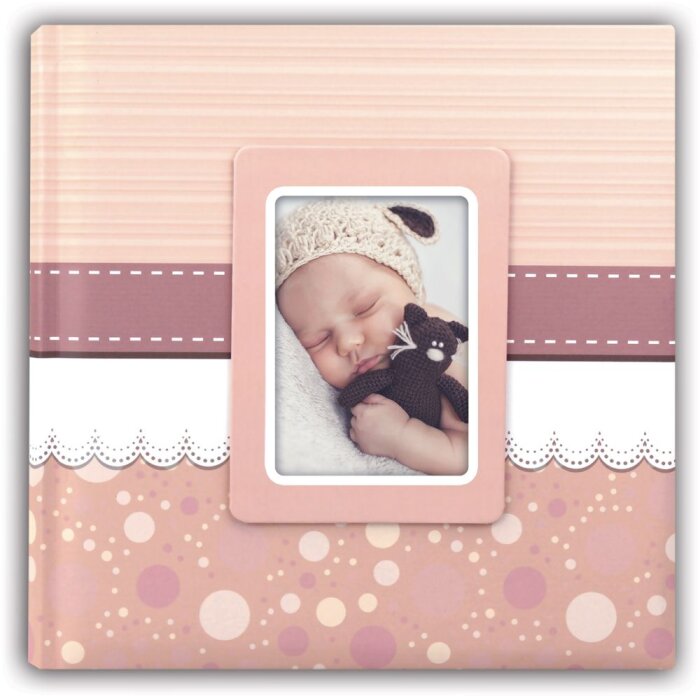 Álbum para bebé Cinzia 24x24 cm rosa