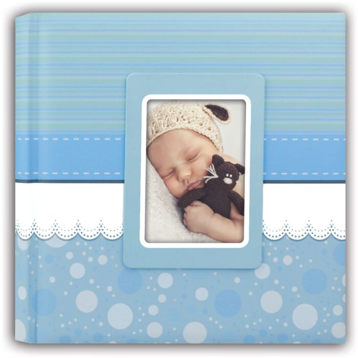 Álbum para bebé Cinzia 24x24 cm azul