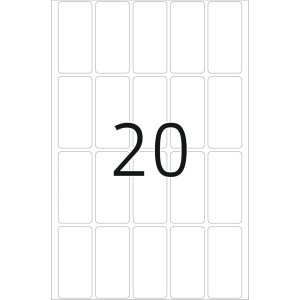 Etiquetas multiuso blancas 19x40 mm papel mate 640 unid.