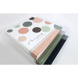 Walther Jumbo Álbum de Fotos Amazing Memories verde 30x30 cm 100 páginas blancas